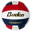 Baden Perfection Leather Volleyball-Red/Navy/White