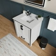 thumbnail image 2 of Ziva 30 in W x 22 in D White Bath Vanity, Cultured Marble Top and 28 in Mirror, 2 of 8