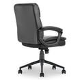 thumbnail image 6 of Click365 Transform 2.0 Ergonomic Mid Back Desk Chair Bonded Leather Black, 6 of 14