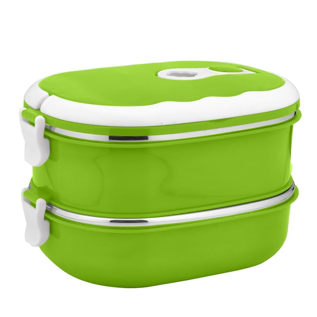 Cqxid Boîte à Lunch Isolée en Acier Inoxydable à Moins de 15 $, Boîte à Lunch pour Étudiants à Plusieurs Couches, Boîte de Conservation Fraîche en Plastique Scellée
