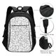 thumbnail image 3 of Fotbe Black White Music Mochila con Estampado y Puerto USB para Hombre y Mujer, Mochila Antirrobo, Mochila de Viaje, Mochila Escolar, Mochila Universitaria, 3 of 7