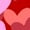 Red, variant on V Day Jar Of Hearts Adult Black Crew Neck Short Sleee Tee-Medium