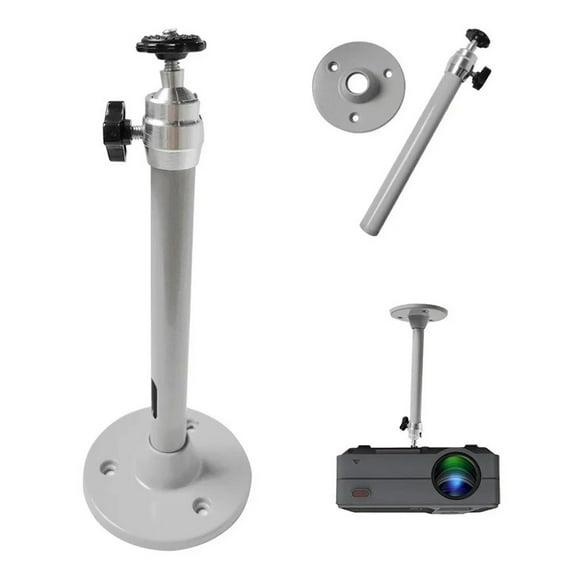 Soporte De Techo Para Proyector, Soporte De Montaje Para Proyector Plateado De 22 Mm Para Oficina
