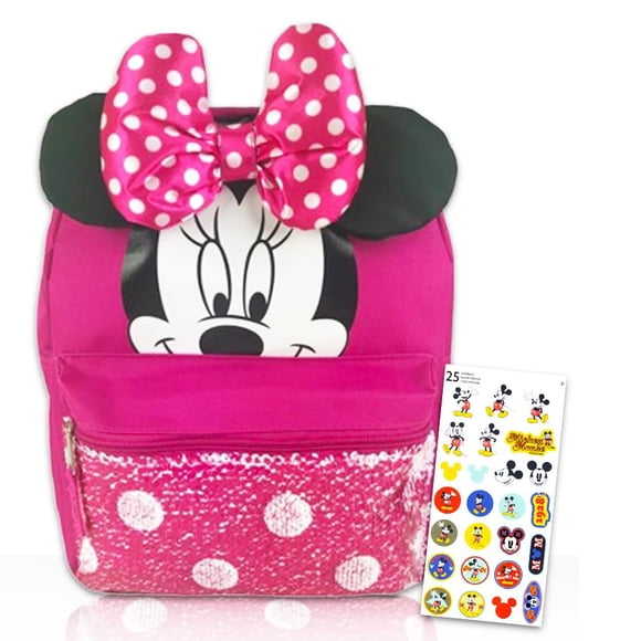 Mochila Disney Minnie Mouse para niñas y niños pequeños de 30 cm