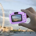 thumbnail image 2 of Cámara de juguete para niños Mini SLR, cámara de alta definición de 4.8MP, adecuada para niños de 3 a 6 años, cámara Mini DSLR para niños morada, 2 of 2