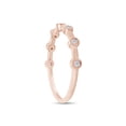 thumbnail image 5 of 1/10 Carat Round Cut Lab Grown Diamond Half Eternity Seven Stone Engagement Wedding Band Ring In 10k Rose Gold(G-H Color,SI1-SI2 Clarity,0.10 Cttw)-5.5, 5 of 8