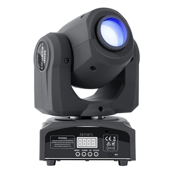 Luces de DJ Moving Head ZKYMZL de 25 W LED, 8 gobos y 8 colores