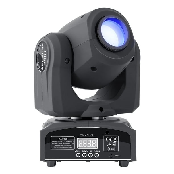 Luces de DJ Moving Head ZKYMZL de 25 W LED, 8 gobos y 8 colores
