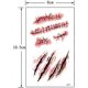 thumbnail image 4 of Cosplay Makeup Joke Scratch Wound Scab Blood Scar Tattoos Temporary Tattoo Sticker Wound Zombie Scars(10pcs), 4 of 4