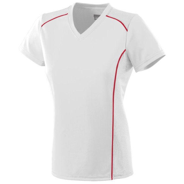 Augusta Sportswear White/ Red 5101 2Xl