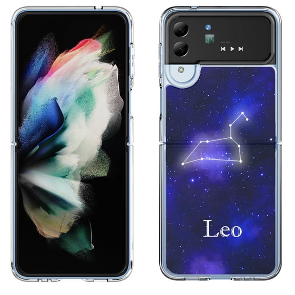 Shockproof Bumper Phone Case for Samsung Galaxy Z Flip 4 5G, by OneToughShield ® - Leo