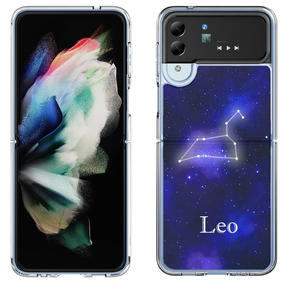 Shockproof Bumper Phone Case for Samsung Galaxy Z Flip 4 5G, by OneToughShield ® - Leo