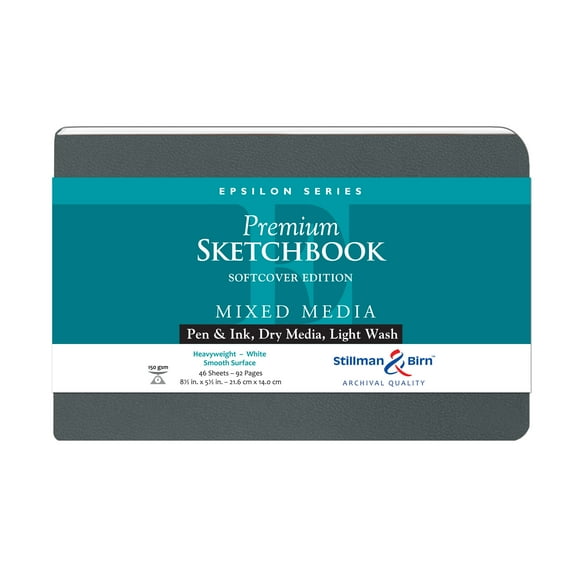 Stillman & Birn Epsilon Series Premium Soft-Cover Sketchbook, 8.5" x 5.5"