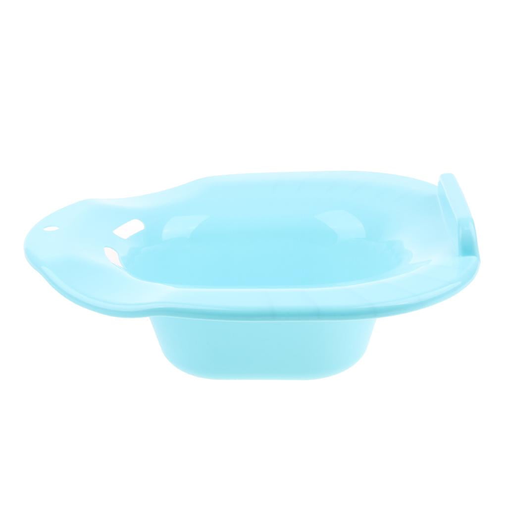 Bath Toilet Bidet Woman patient hemorrhoids Blue