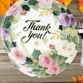 thumbnail image 5 of 10-Pack Thanksgiving Disposable Plates Paper Plates, 9 Inch Autumn Harvest Thank You Pattern Thick Pulp Round No-Wash Table Decor, 5 of 6