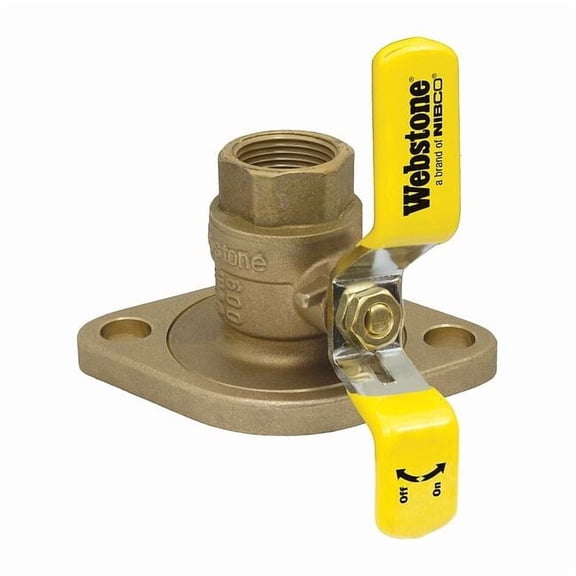 Webstone 3/4" Flanged 3-Way Brass Rotating Ball Valve 41403