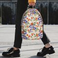 thumbnail image 2 of Easygdp Snake Mochila Ligera de 15 Pulgadas para Estudiantes, Mochila Cómoda para la Escuela y Viajes, Correas Ajustables, 2 of 6