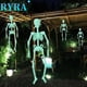 thumbnail image 2 of Esqueleto colgante luminoso de 30/90/150cm, accesorios de miedo para Halloween, decoración de jardín, patio, hogar, exterior, Calavera móvil, 2 of 4