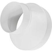 Repa Market 6 to 4 Round Plastic Duct Reducer - PVC Pipe Increaser, HVAC Exhaust, Intake
