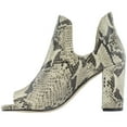 thumbnail image 4 of Cole Haan Womens Electa Snake Peep Toe Block Heel Pumps Ankle Casual Pumps, 4 of 7