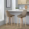 thumbnail image 4 of LumiSource Diana 24" Fixed-Height Counter Stool - Set of  2, 4 of 10
