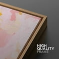 thumbnail image 4 of IDEA4WALL Framed Canvas Print Pastel Pink & Orange Color Field Abstract Shape Wall Art Modern Artwork Decorative Bohemian Colorful Chic for Living Room, Bedroom - Natural 16"x24", 4 of 5
