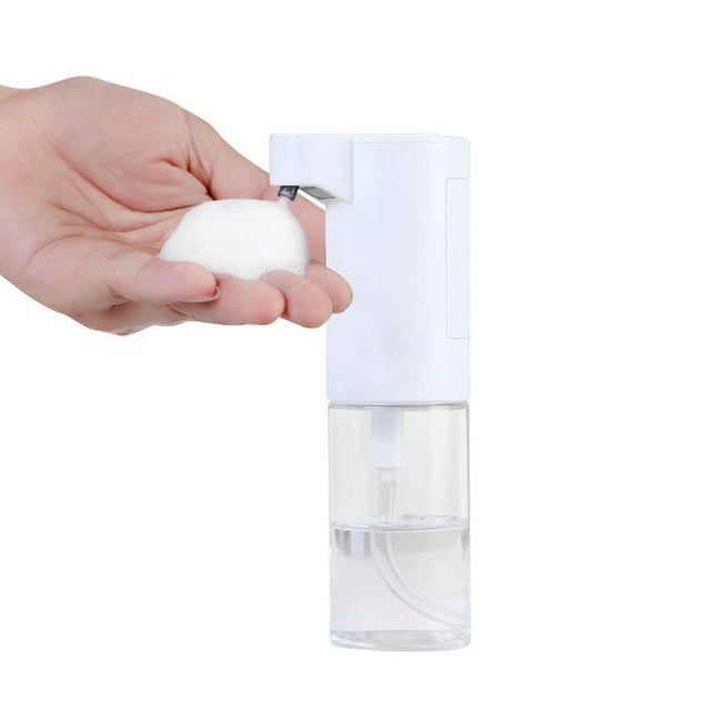 Dispensador automático de jabón espumoso con sensor infrarrojo, 150 ml, diseño moderno y sin contacto para mayor higiene.