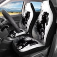 thumbnail image 3 of KUIFORTI Horse Car Seat Covers for Women, 4 PCS Universal Front Seats and Rear Bench Cover Protecto Automobile Seats Cushion Pad Mat, Automobile Interior Decorate Accessories, 3 of 7