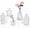 Clear-5pcs, variant on 24PCS Black Glass Bud Vases Set, Small Vintage Flower Vases for Centerpieces, Mini Rustic Vases for Wedding Table Decor, Home, Shelves, Windowsills & Floral Arrangements