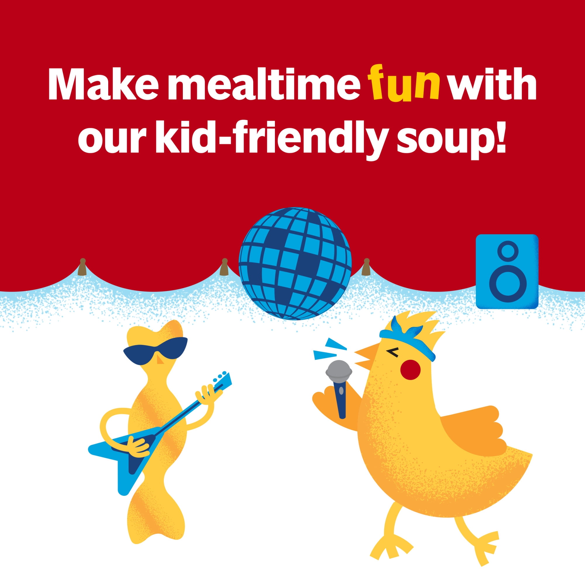 (12 pack) Campbell’s Condensed Kids Creamy Chicken and Twists Soup, 10.5 oz Can