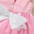 thumbnail image 4 of IWEMEK Prom Dresses for Girls 3D Bow-Knot Birthday Party Dress Pink Cute Tutu for Toddler Girls Baptism Clothes 2025, 4 of 8