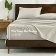thumbnail image 3 of Bare Home 100% Organic Cotton Sheet Set - Sateen Weave, 3 of 7