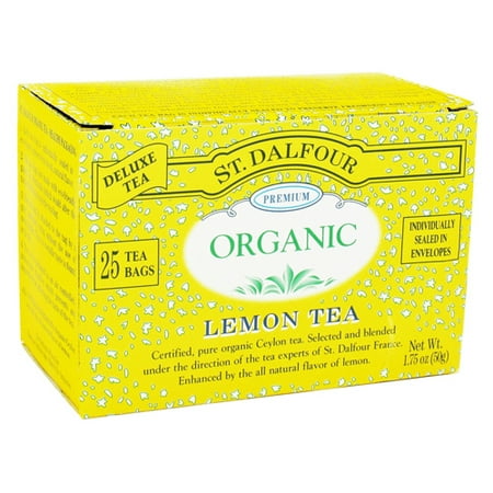 St. Dalfour Premium Organic Lemon Tea Bags - 25 Ea - Walmart.com