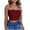 Wine, variant on EGNMCR Women Thermal Underwear Sets, Long Johns Thermal Underwear for Women Women's Solid Color Summer Fashion Casual Top Tube Top Strapless Blouse Women Thermal Underwear