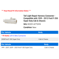thumbnail image 2 of Tail Light Repair Harness Connector - Compatible with 1999 - 2012 Ford F-350 Super Duty Cab & Chassis 2000 2001 2002 2003 2004 2005 2006 2007 2008 2009 2010 2011, 2 of 2