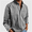 Gray, variant on Men's Solid Long Sleeve Button Down Shirt, Regular Fit Casual Dress Shirts, Wrinkle-Resistant Fall Spring Tops with Pocket