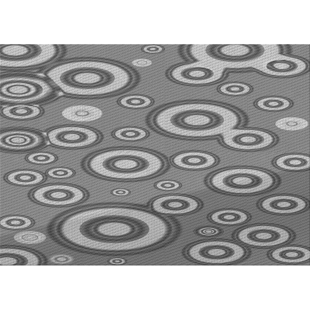 Ahgly Tapis Rectangulaire Lavable en Machine Intérieur Transitionnel Gris Cendré, 2 Pieds x 4 Pieds