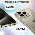 thumbnail image 4 of JETech Glitter Case for iPhone 15 Pro 6.1-Inch, Bling Sparkle Shockproof Phone Bumper Cover, Cute Sparkly for Women and Girls (Clear), 4 of 7