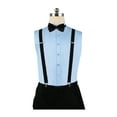 thumbnail image 6 of INSPIRE CHIC Unisex Y Shape Elastic Shoulder Strap Adjustable Bow Tie Suspender Set Black Height below 5.3 feet, 6 of 7