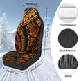 thumbnail image 7 of Uorisanigo Car Seat Covers, Car Cushion Covers 2 Front Seats, Auto Accessories Decor, Universal Soft Blanket Cloth Polynesian Floral Tattoo Seat Cover Fit for Most Automotive Truck SUV, 7 of 7