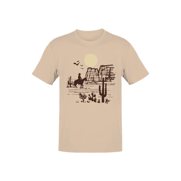 Western Desert Cowboy Adventure Men's T-shirt