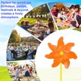 thumbnail image 7 of Uxcell 2-Pack Rainbow Pinwheels, 19.7 Inch Plastic Wind Spinners Outdoor Flower Windmill Toy Wind Spinners [Orange], 7 of 7