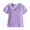 Purple, variant on Toddler Girls Short Solid Color T Shirt Baby Kids Girl Collared Tee Tops Soft Cotton Blouses Shirts Casual Clothes