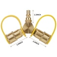 thumbnail image 4 of Roastove 1/4"RV Propane Quick Connect Y Splitter Adapter, Propane Tank 2 Way Splitter, for RV Trailer and Quick Connect Propane, 4 of 7