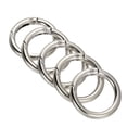 thumbnail image 1 of Unique Bargains 35x25x5mm Rond en Alliage de Zinc Ressort Porte O Boucle Clip Anneau, Ton Argent 5 Pack, 1 of 5