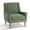 Green, variant on AFO Modern Accent Chair, High Back Upholstered Fabric Armchair with Wood Legs, Mid-Century Wingback Chair for Living Room Bedroom, Green