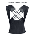thumbnail image 4 of XIRQI Posture Corrector for Women,Close-Fitting Wear Back Brace,Waist Widening Design Shoulder Brace,Black,XL, 4 of 6