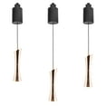 thumbnail image 1 of FSLiving 7W Adjustable Levitate Track Pendnat Light H-Type Retractable Lift Pendnat Light with Modern Aluminum Shade Indoor LED Light Adjustable Wire Lamp for Kitchen Island,Gold - 3 Lights, 1 of 9
