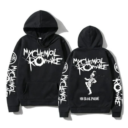 My Chemical Romance Double Sided Graphic Hoodies Streetwear Black Parade Punk Emo Rock Hoodie Men‘s Hot Hooded Sweatshirt Tops