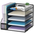 thumbnail image 1 of Organizador de Escritorio Marbrasse Bandeja para Cartas de 5 Niveles Negro, 1 of 6